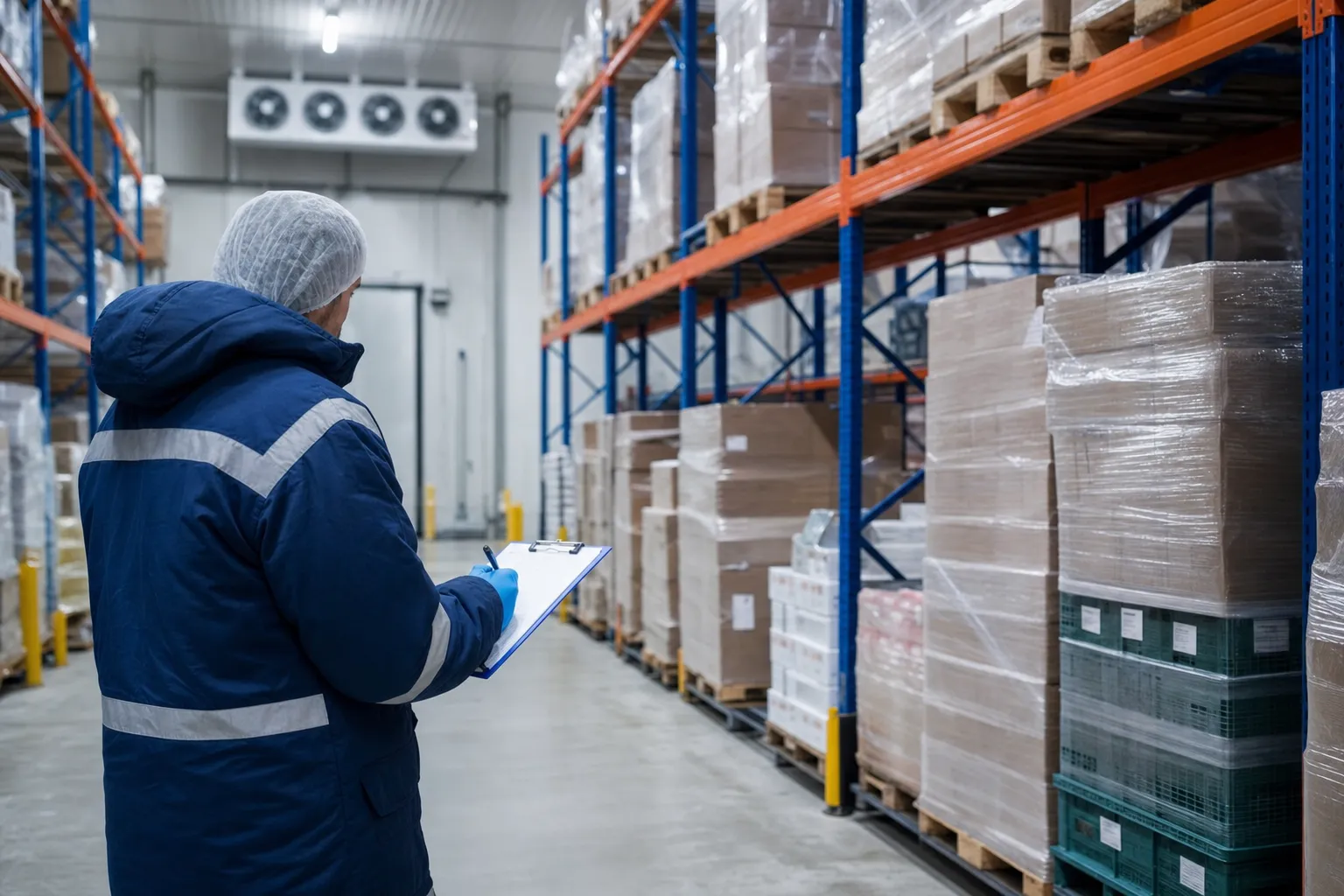 Cold-chain warehouse audit in progress